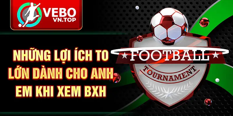 Những lợi ích to lớn dành cho anh em khi xem BXH